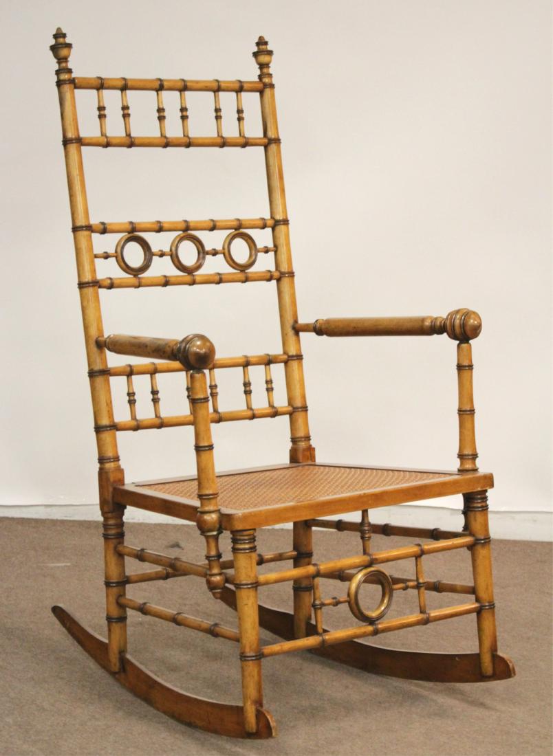 Aesthetic Movement Rocker, Attr R J Horner (1 of 4)