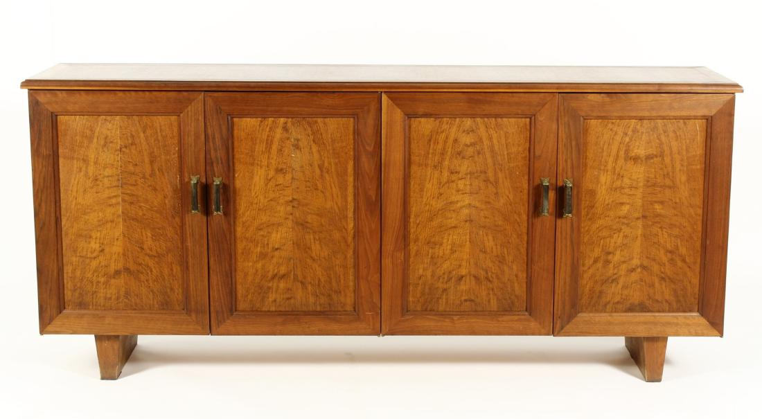 Mid Century Figural Oak & Walnut Credenza (1 of 8)