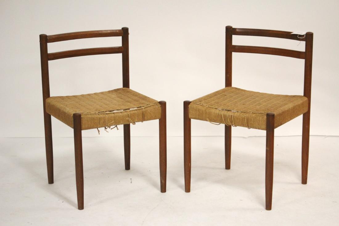 Pr. of Danish Mid Century Modern Side Chairs (1 of 4)