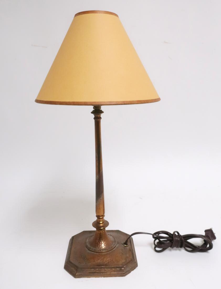 Oscar Bach Hammered Copper Finished Table Lamp (1 of 4)