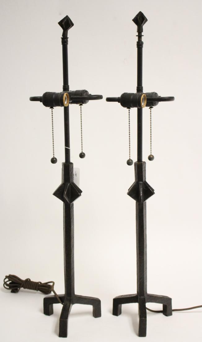 Aft Giacometti Pair Bronze "L'Etoile" Table Lamps (1 of 8)