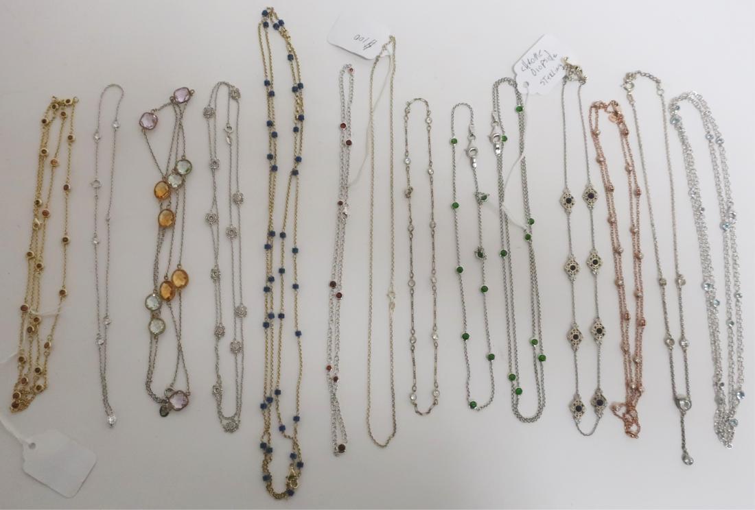 Lot of 13 Sterling Silver Necklaces (1 of 4)