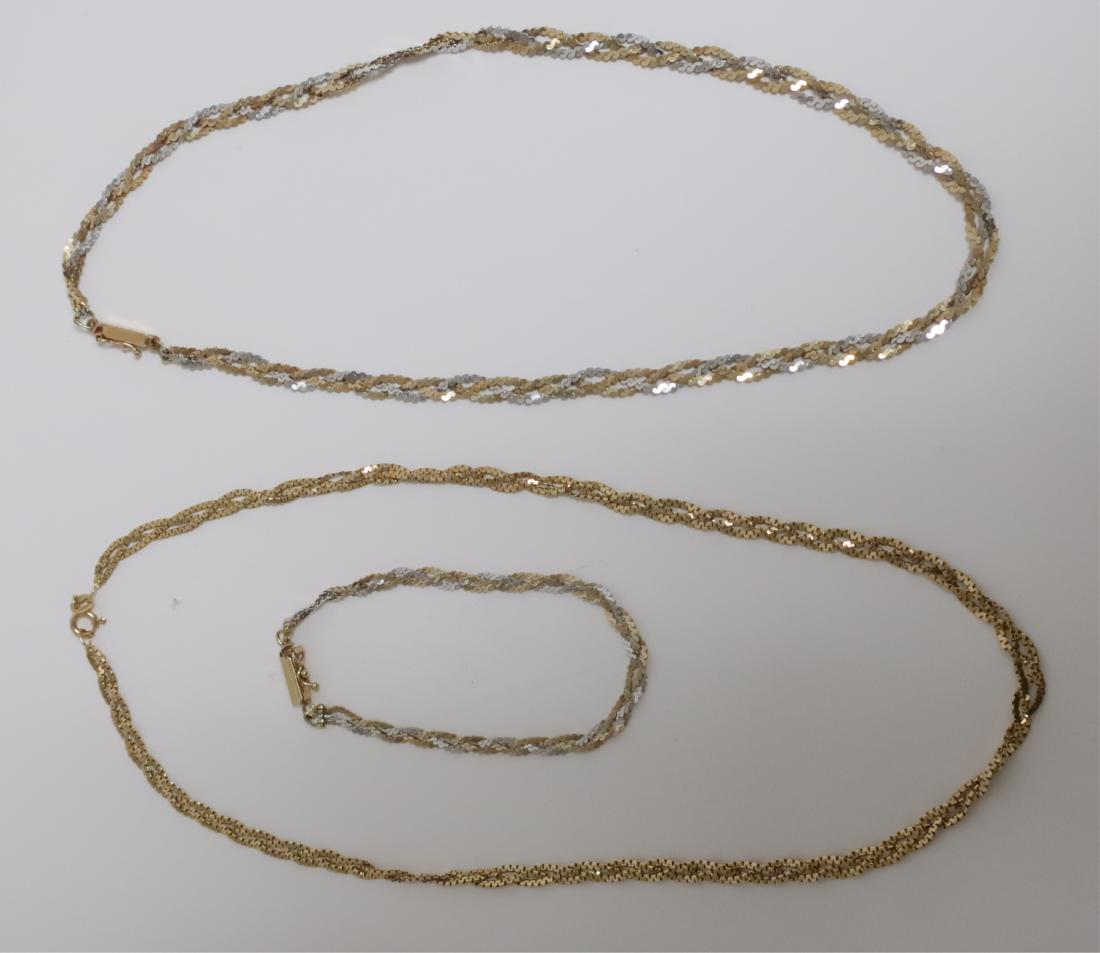 14k Gold Jewelry - Necklaces + Bracelet (1 of 5)