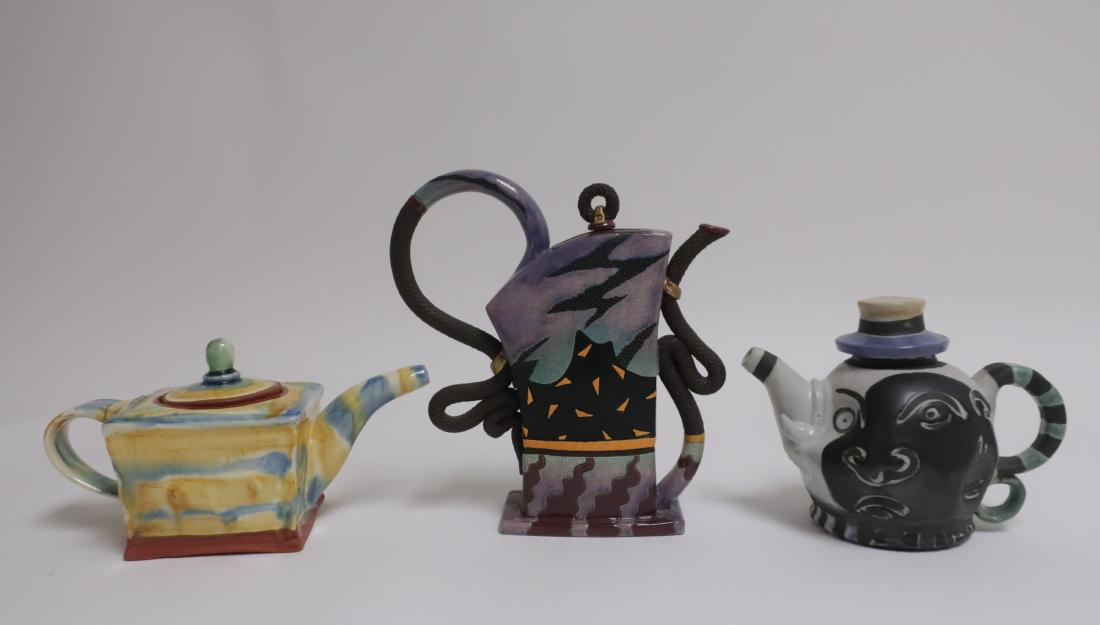 Three Art Pottery Teapots (1 of 5)
