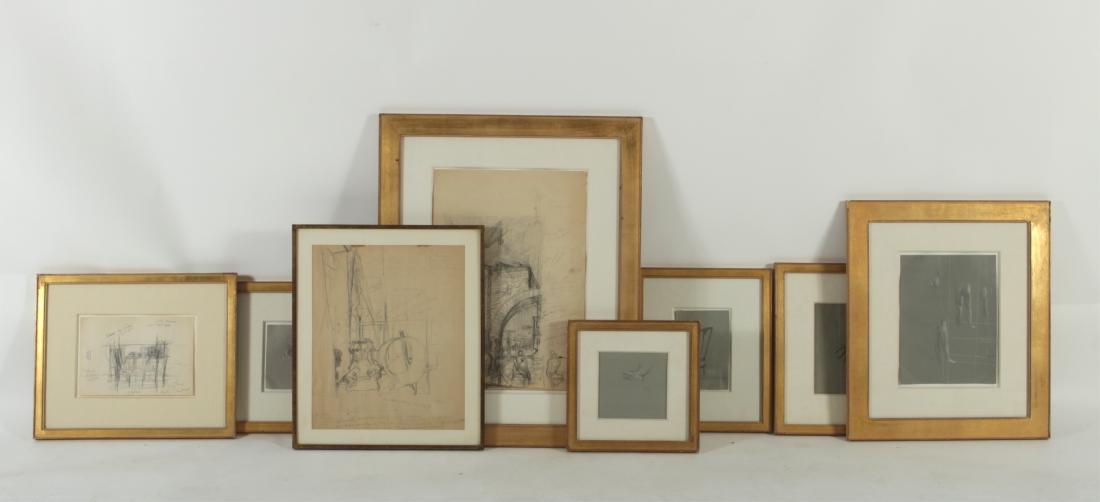 John Koch (1909-1978) Group of 8 Studies (1 of 8)