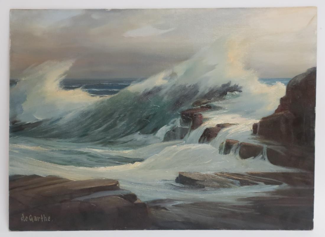 William De Garthe Canada 1907-1983 "Breakers" O/B (1 of 5)