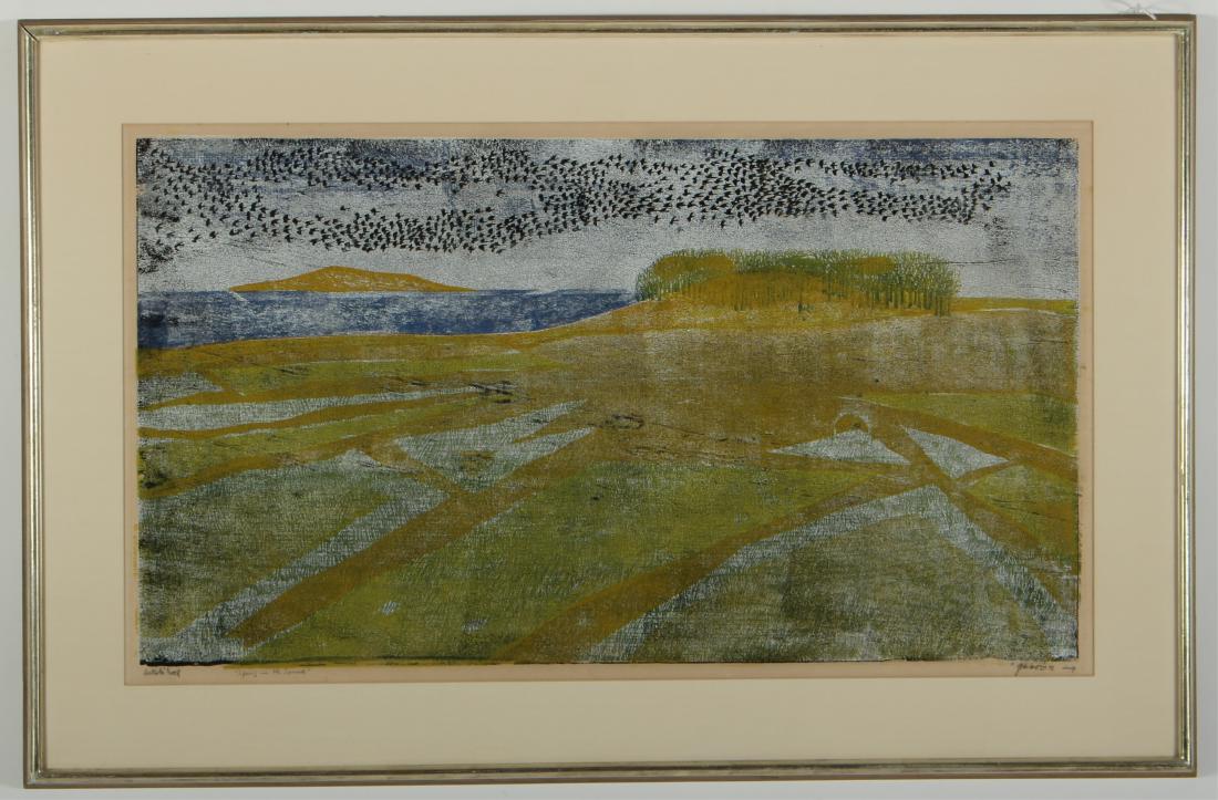 Antonio Frasconi "Spring in the Sound" Woodcut (1 of 5)