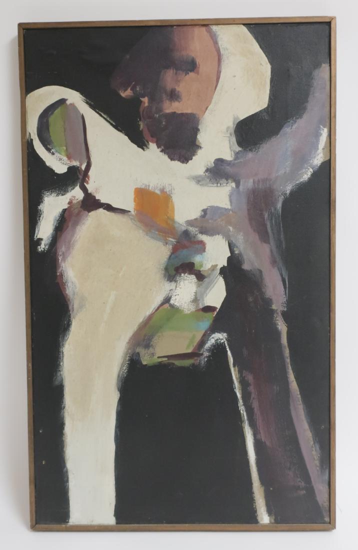 Am Sch 20th c. Abstract Expressionist O/C Unsigned (1 of 4)