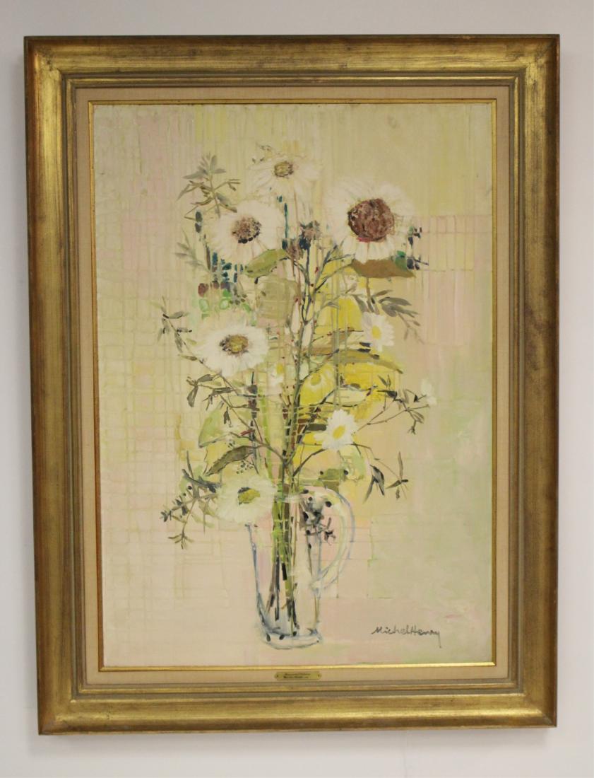 Michel Henry Fr 1928-2016, "Marguerites..." O/C (1 of 4)