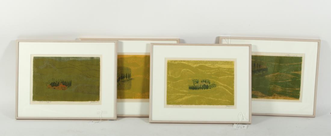 Antonio Frasconi, Road to Arrezzo woodblocks (1 of 5)