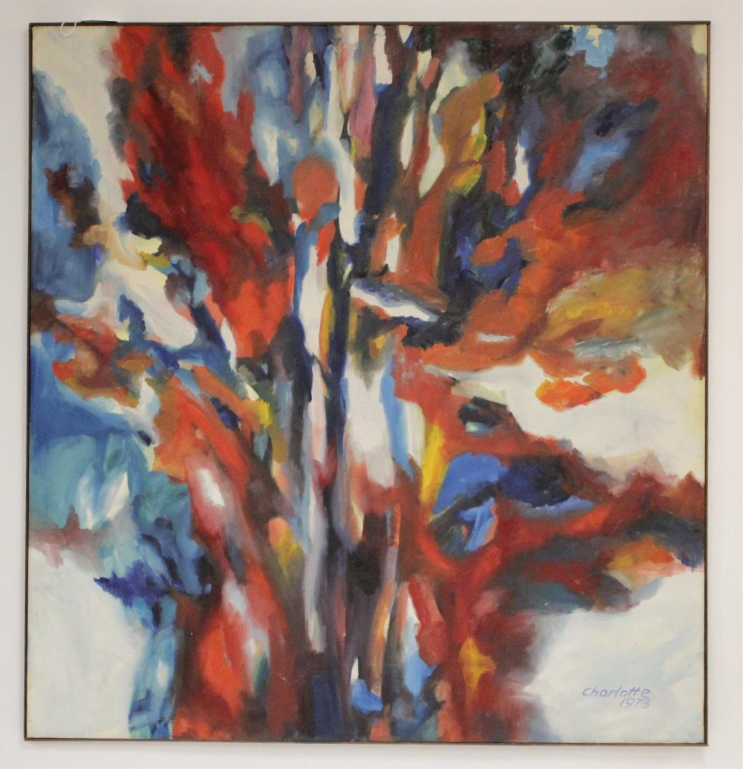 Charlotte Newman, Modern Abstract O/C (1 of 3)