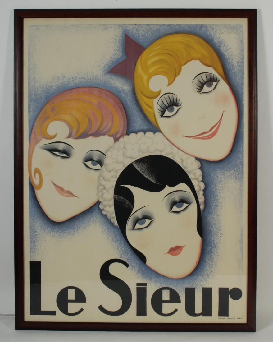 G. Dedieu, 20th C., Le Sieur, color litho (1 of 3)