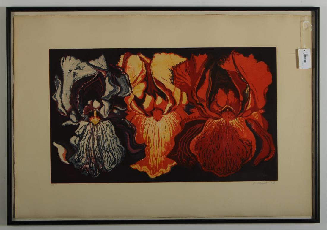 Lowell Nesbitt, Three Irises Silkscreen (1 of 6)