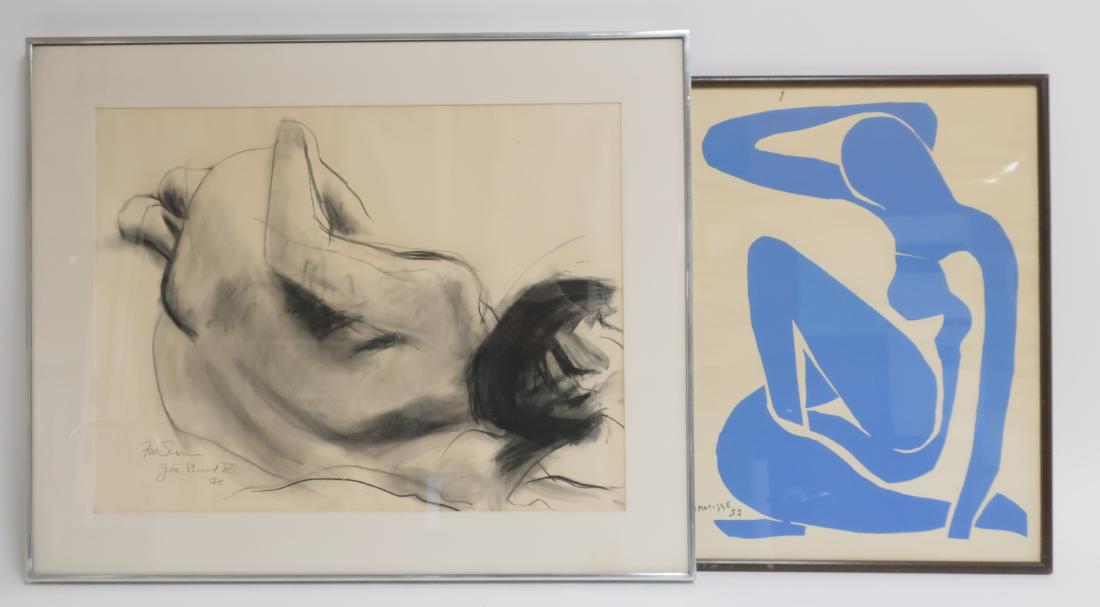 Matisse Serigraph & Figural Charcoal on Paper (1 of 5)