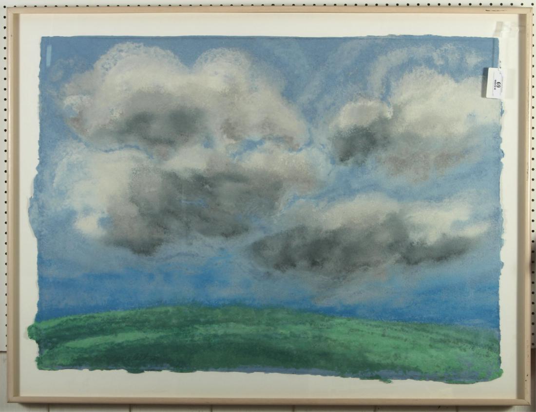Claire Van Vliet, Summer Field A/C: Claire Van Vliet (Canadian B. 1933) Summer Field Pulp painting . Signed lower left. 1987 B1215 MTHM769 MM