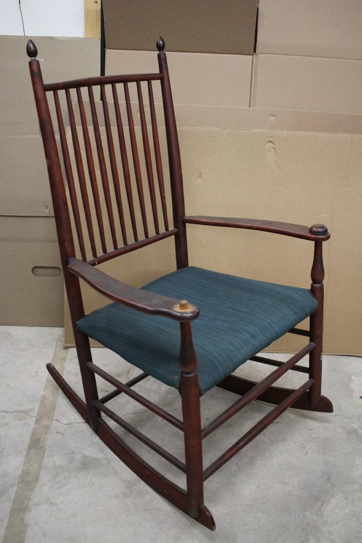 Shaker Rocker, Spindle Back: 38 h by 23 w by 16 d ROCO7311 WT