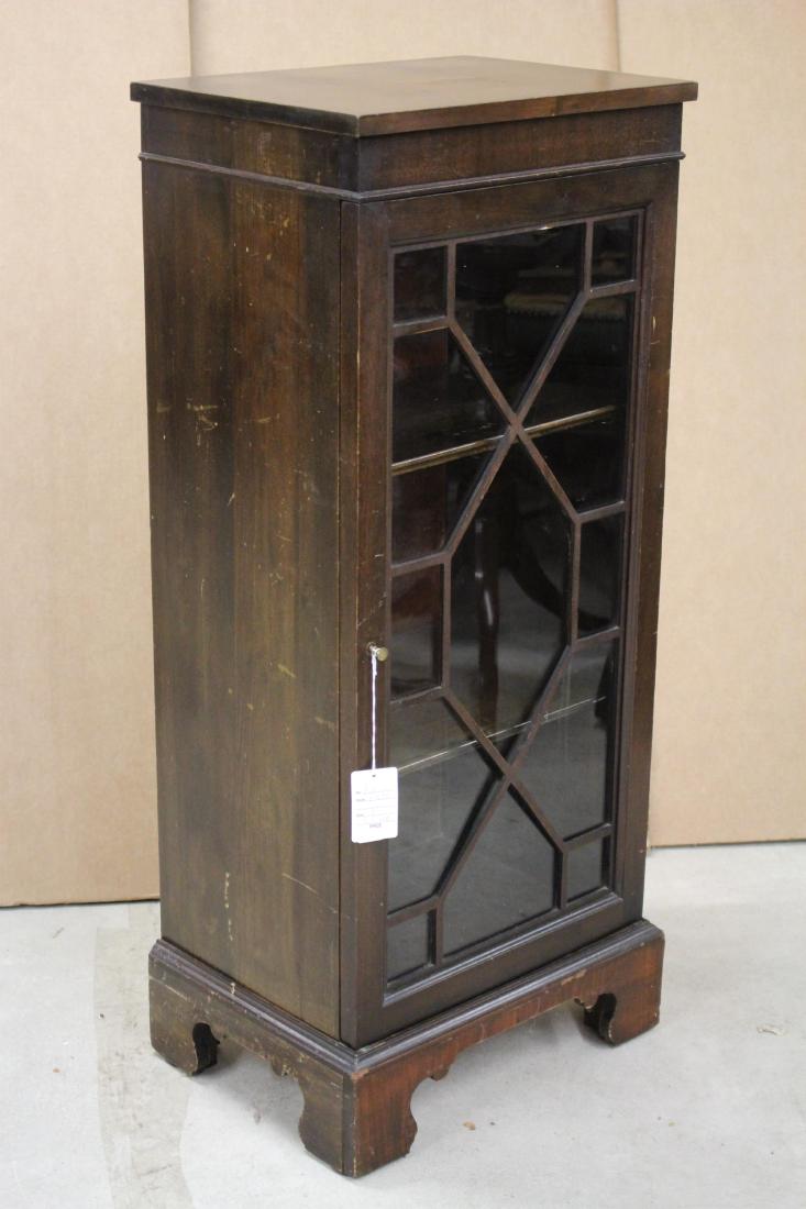 Georgian Style Glass Front Mahogany: 41 h by 17.5 w by 14 d ROCO7470 WT