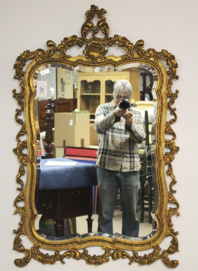 Rococo Style Gilt Wood Mirror by La Barge: Rococo Style Gilt Wood Mirror by La Barge,Inc. of Holland, Michigan 47 x 30 DHAM5402 MM