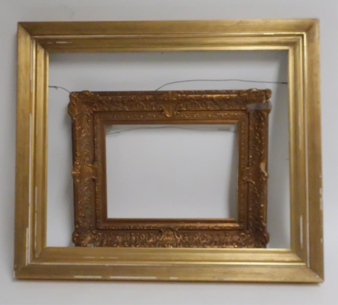 2 Picture Frames: Antique, Vintage: rabbet 12.25"H x 16.25 and 22.25 x 27.5 overall frame 23.75 x 19.75 and 29 x 34 ROCO7620/2 JP