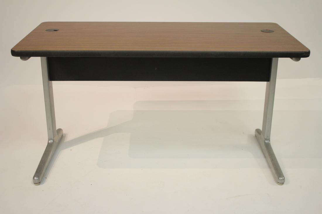 Herman Miller Computer Stand c. 1975: Brown formica top 59 W x 29 D x 29 H Property from the estate of Philip Roth. Philip Roth was born in Newark New Jersey on 19 March, 1933. The second child of second-generation Americans Bess and Herm