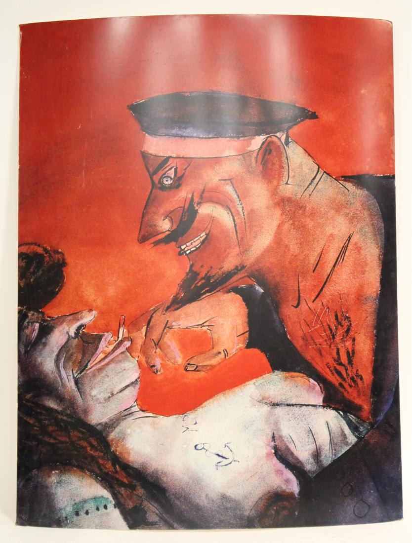 Huge Poster for Sabbath's Theatre After Otto Dix: Huge Poster for Sabbath's Theatre After Otto Dix, laminated foamboard 60.5 x 47 unframed Property from the estate of Philip Roth. Philip Roth was born in Newark New Jersey on 19 March, 1933. The secon