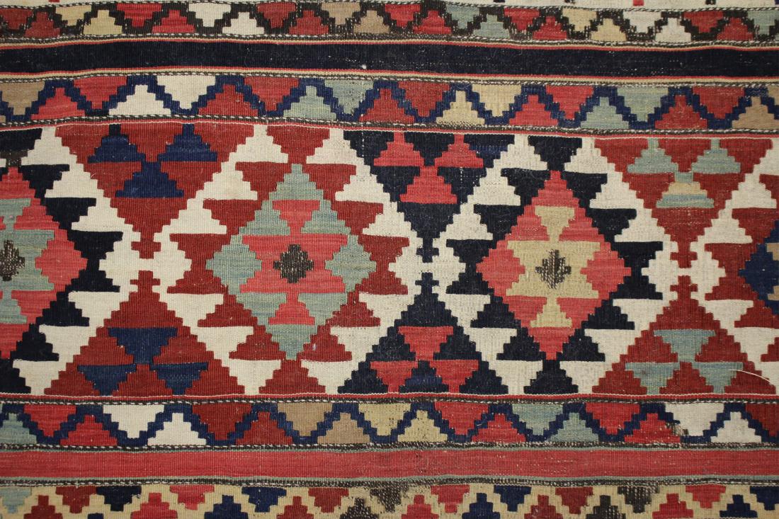 Shirvan Kilim Rug: 5'-4" by 7'-5" Property from the Estate of Rosalie Coe Weir (ROCO8418)(scl)