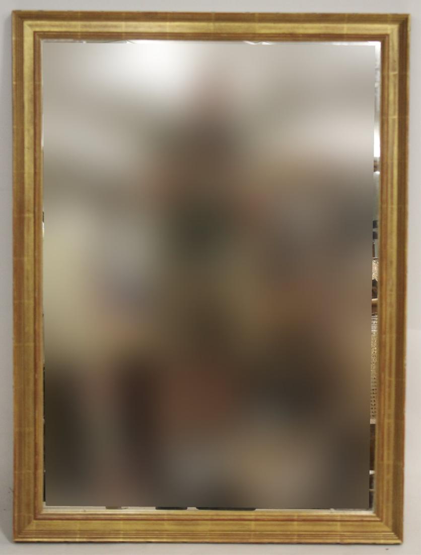 19th C Continental Cast Iron Scrolled Frame Mirror: Large 19th C. Continental Scrolled Painted Cast Iron Framed Pier Mirror, 8 faceted mirror panels,geometric form 58 1/2 "H x 50 1/2"W (ESYK8444)(MM)