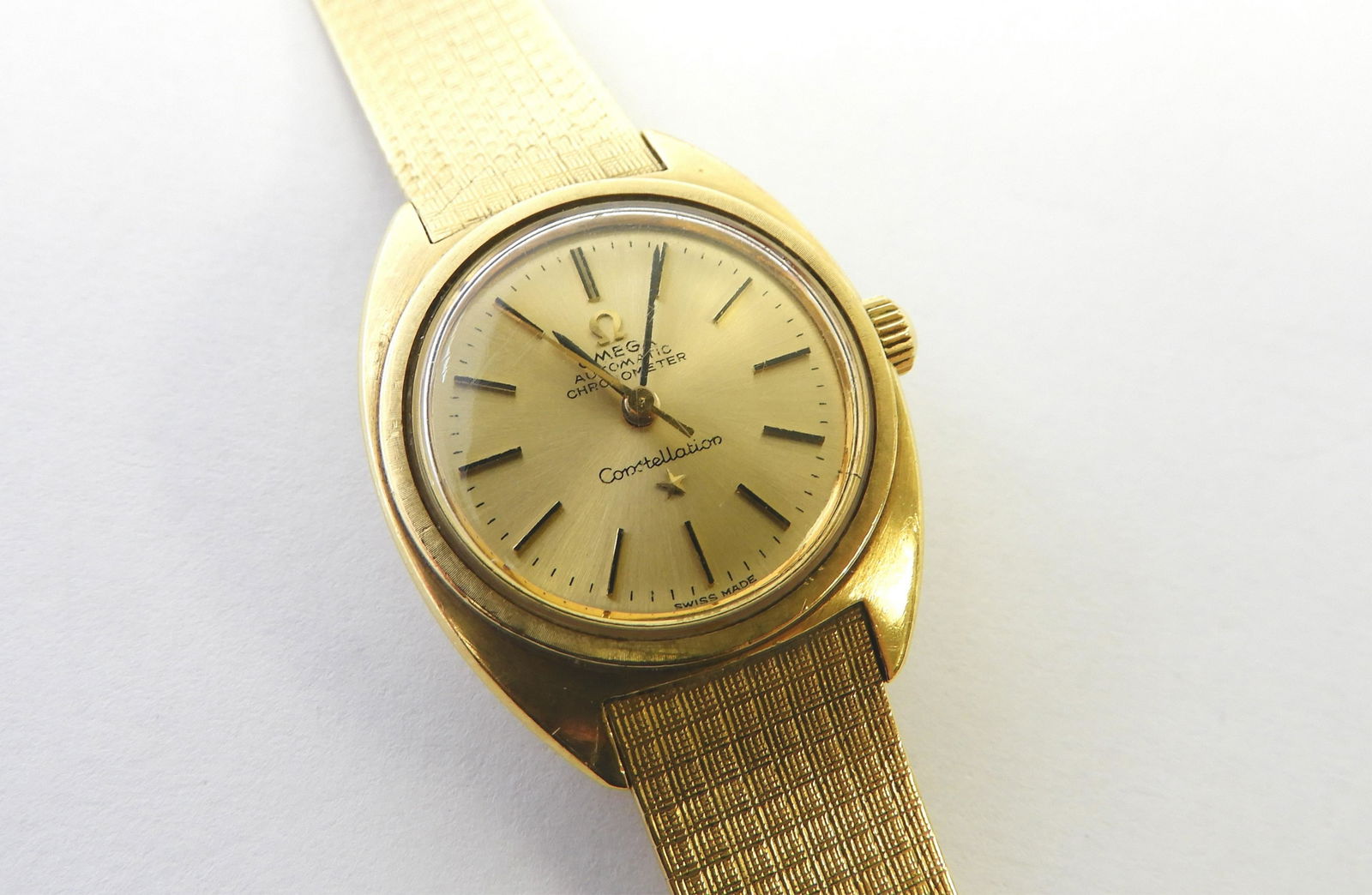 vintage omega gold bracelet watch