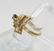 Two Brutalist 14K Yellow Gold Rings - 3