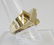 Two Brutalist 14K Yellow Gold Rings - 5
