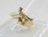Two Brutalist 14K Yellow Gold Rings - 6