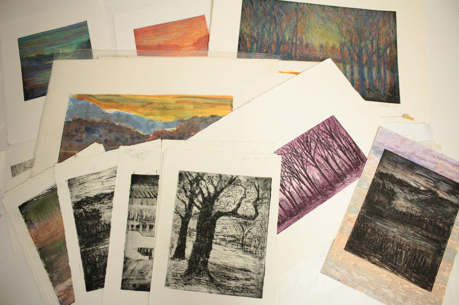 Sandra Rubel: Etchings, Aquatints, Etchings w/ W/C (1 of 4)