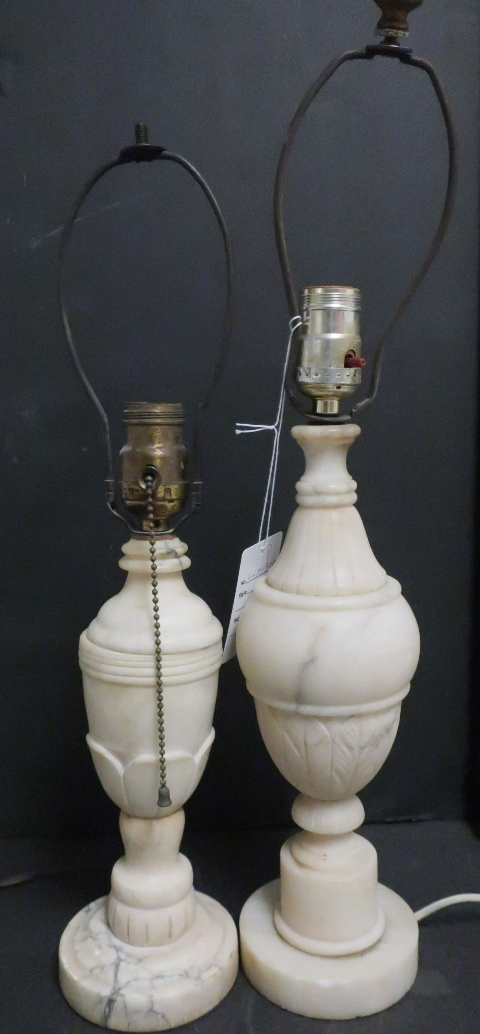 2 Carved Stone Bases as Table Lamps (1 of 1)