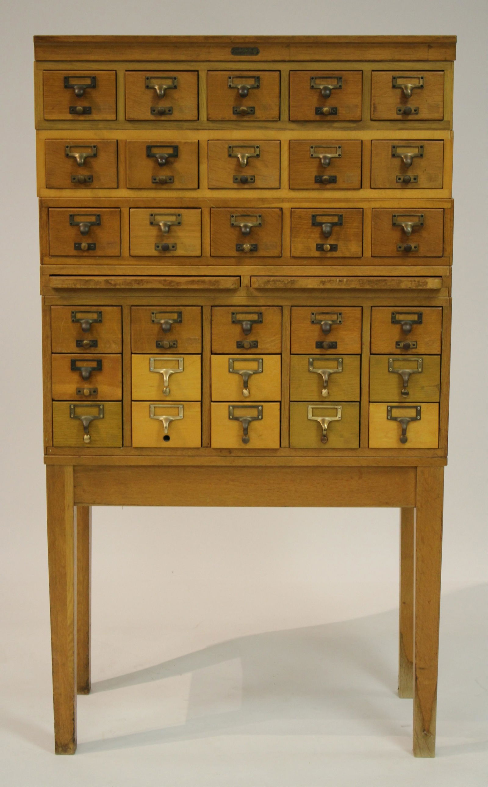 Gaylord Bros. Inc. Oak Library File Cabinet (1 of 6)