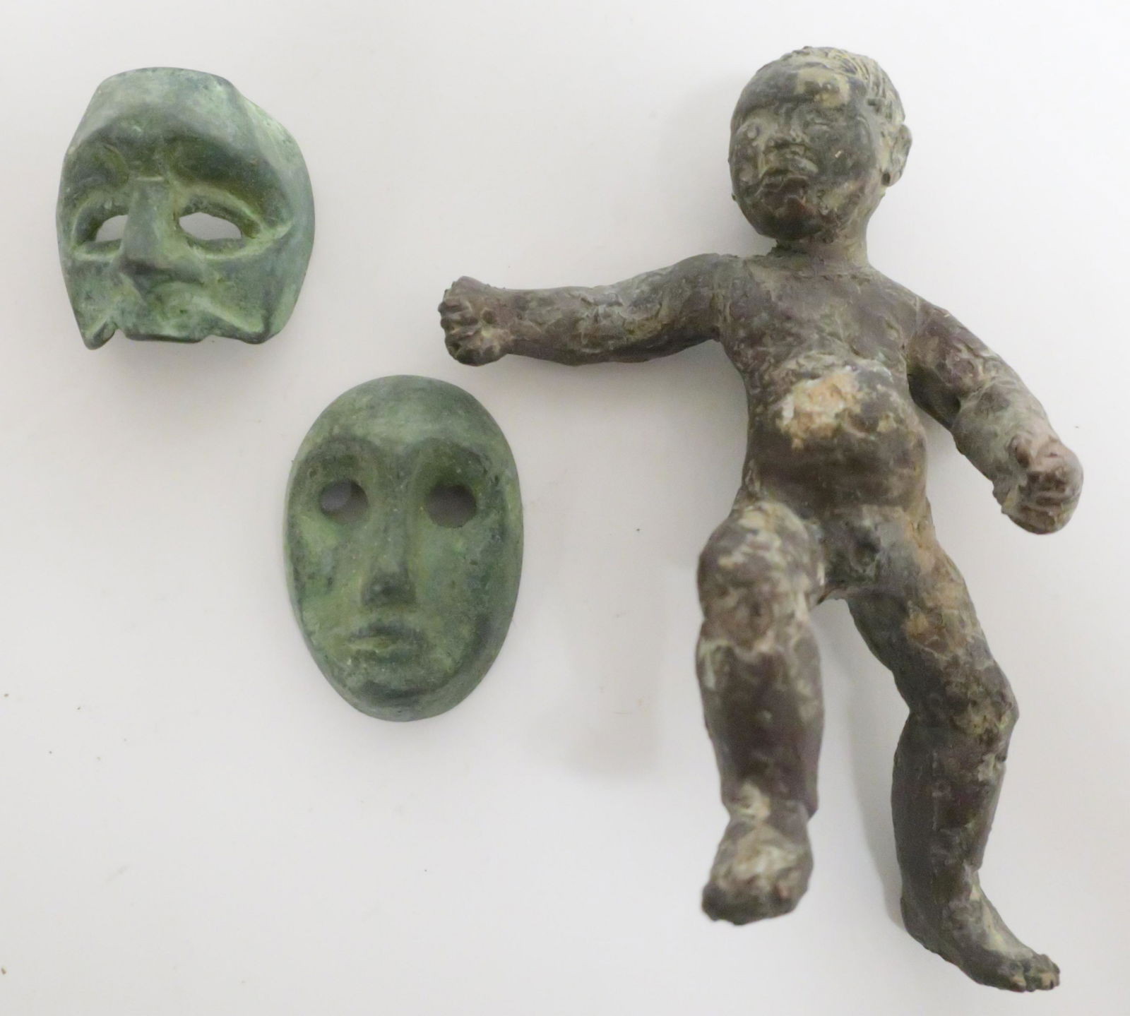 3 Iron Pieces, Boy & 2 Masks (1 of 2)