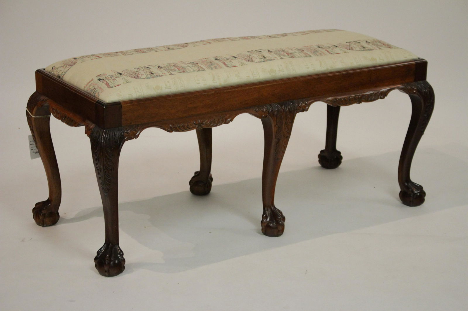 Chippendale Style Mahogany Bench (1 of 4)