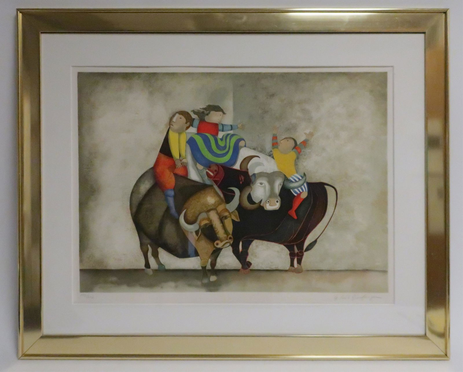 "Bull Riders" Graciela Rodo Boulanger, b 1935 (1 of 2)