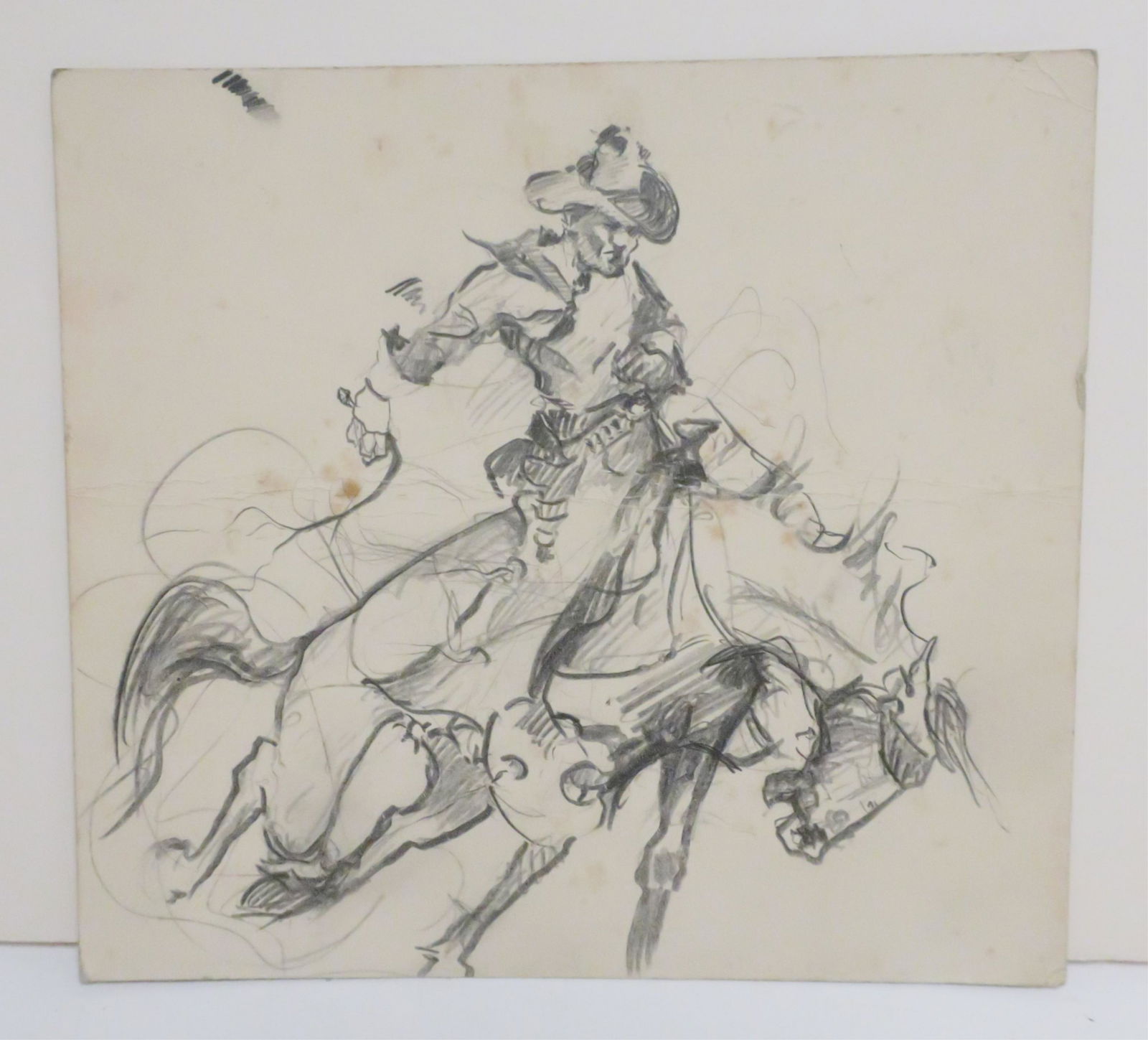 Lawrence N. Wilbur, Amer. 20 Cowboy Drawings (1 of 2)