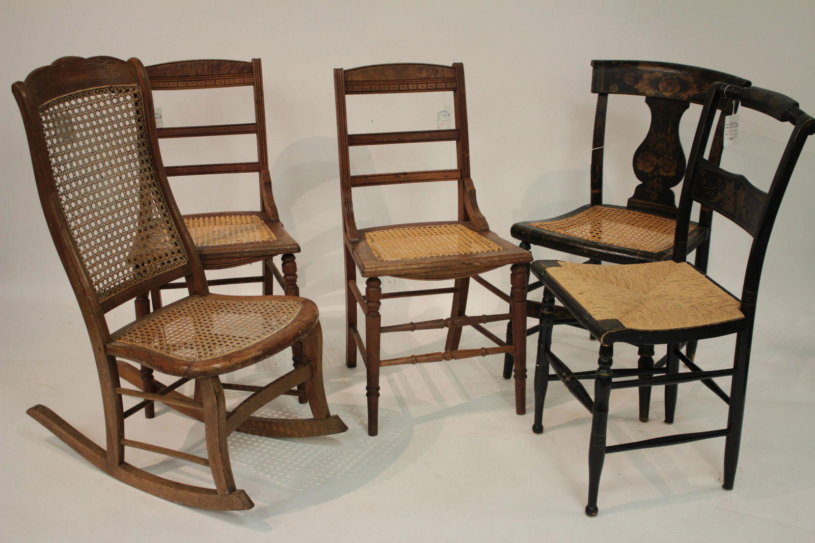 5 Vintage Wood Side Chairs (1 of 4)