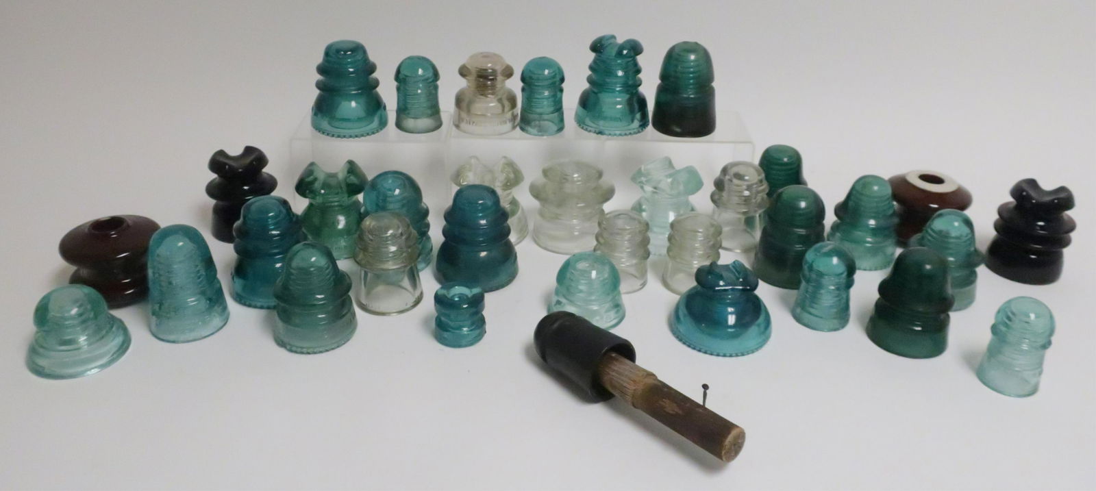 Vintage Electric Pole Insulator Collection (1 of 3)