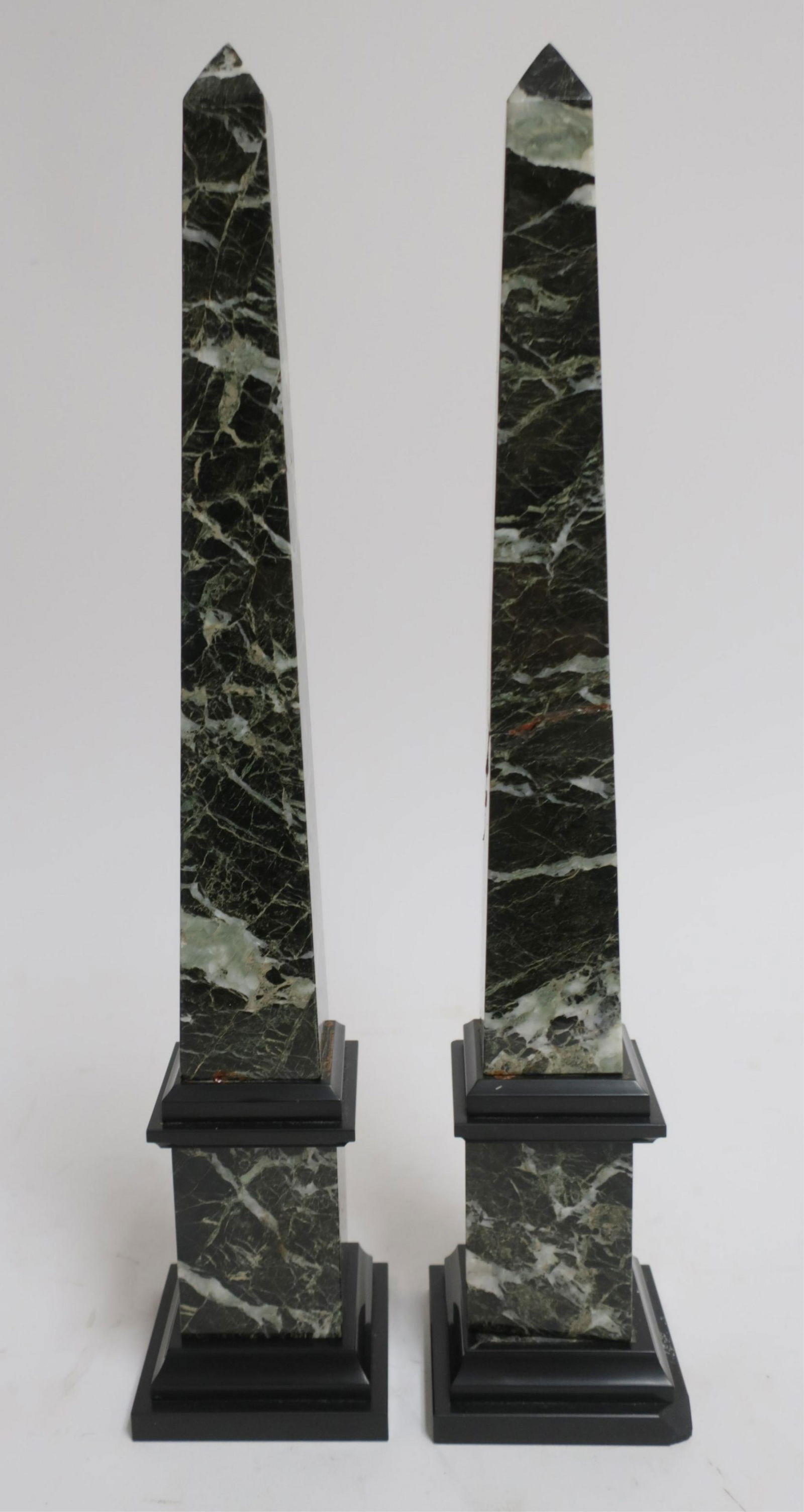Pair Grand Tour Marble Obelisks (1 of 2)