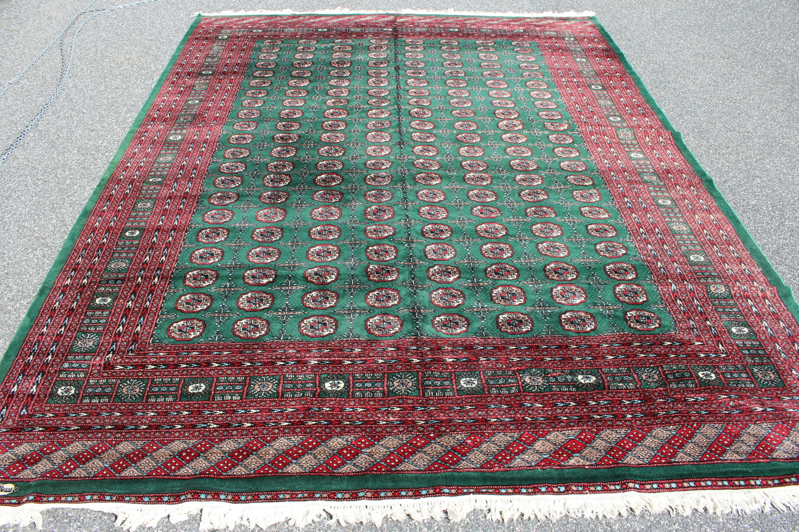 9'-3" x 12'-3" Bokhara Wool Rug, signed (1 of 5)