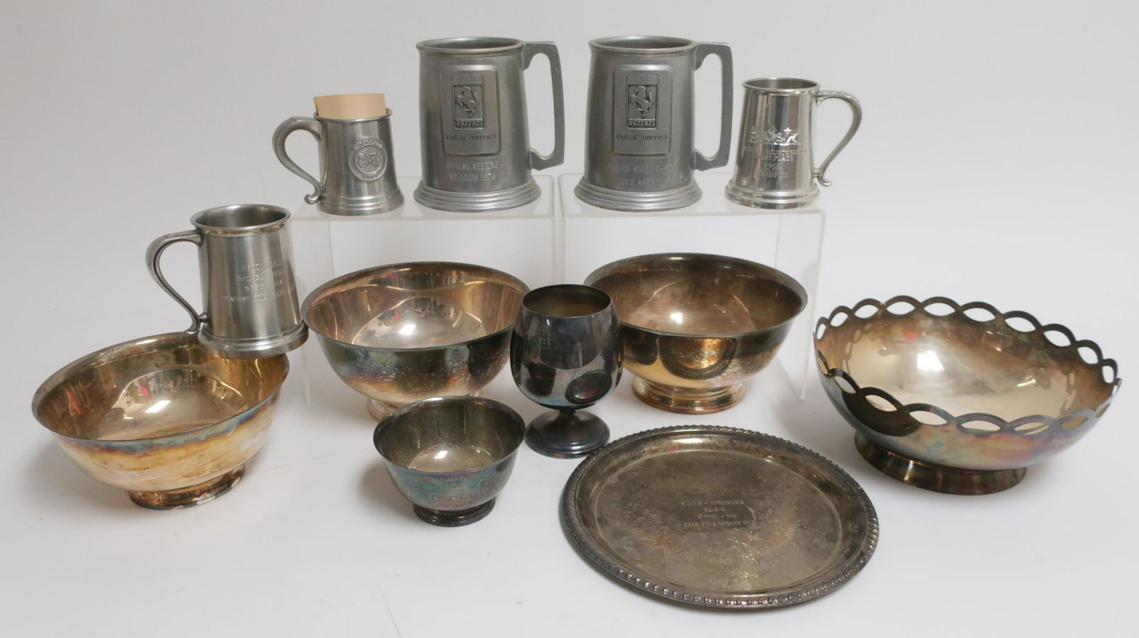 Ferrari Trophy Mugs, Various Car Show Trophy Bowls (1 of 2)