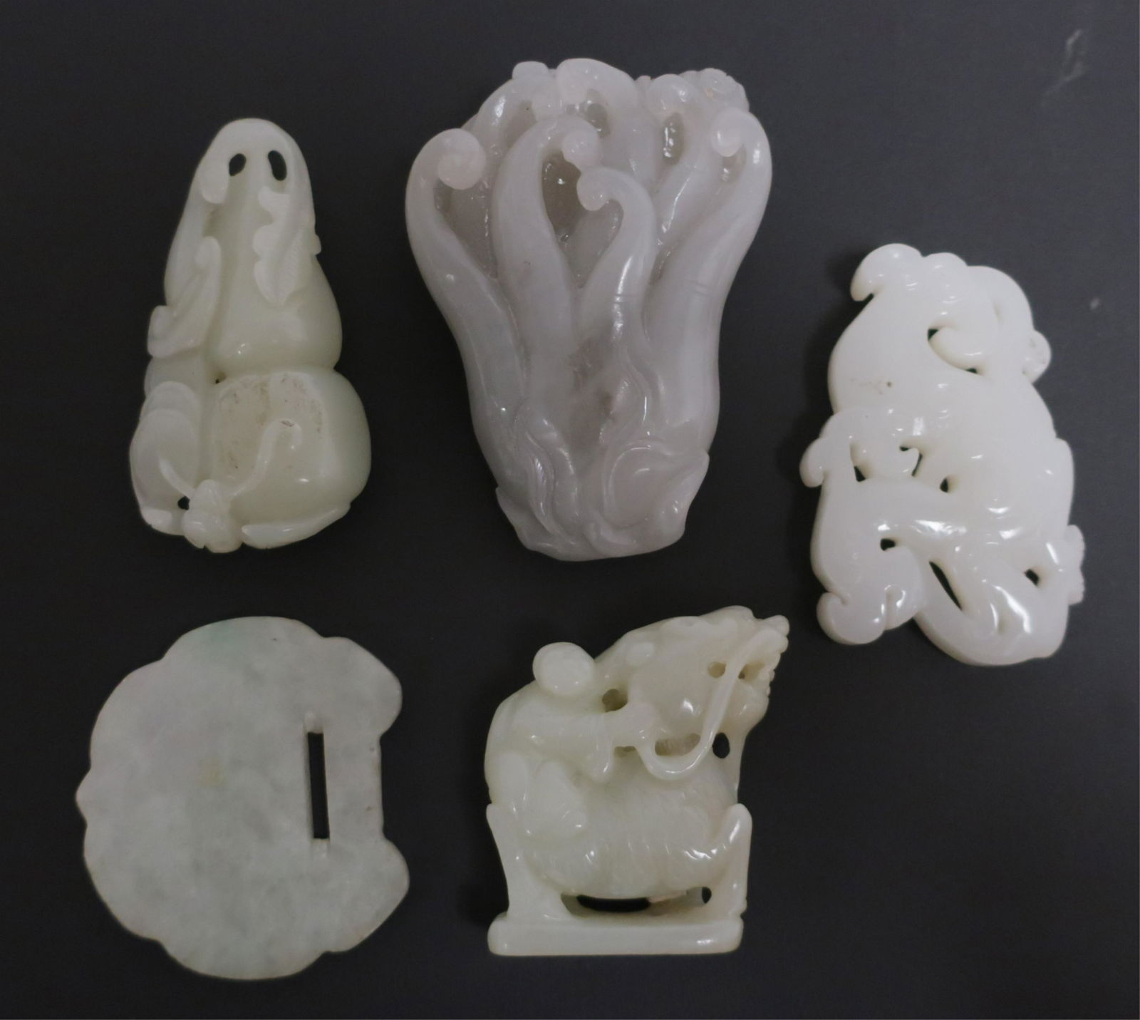 5 Small Chinese Jade Carvings (1 of 2)