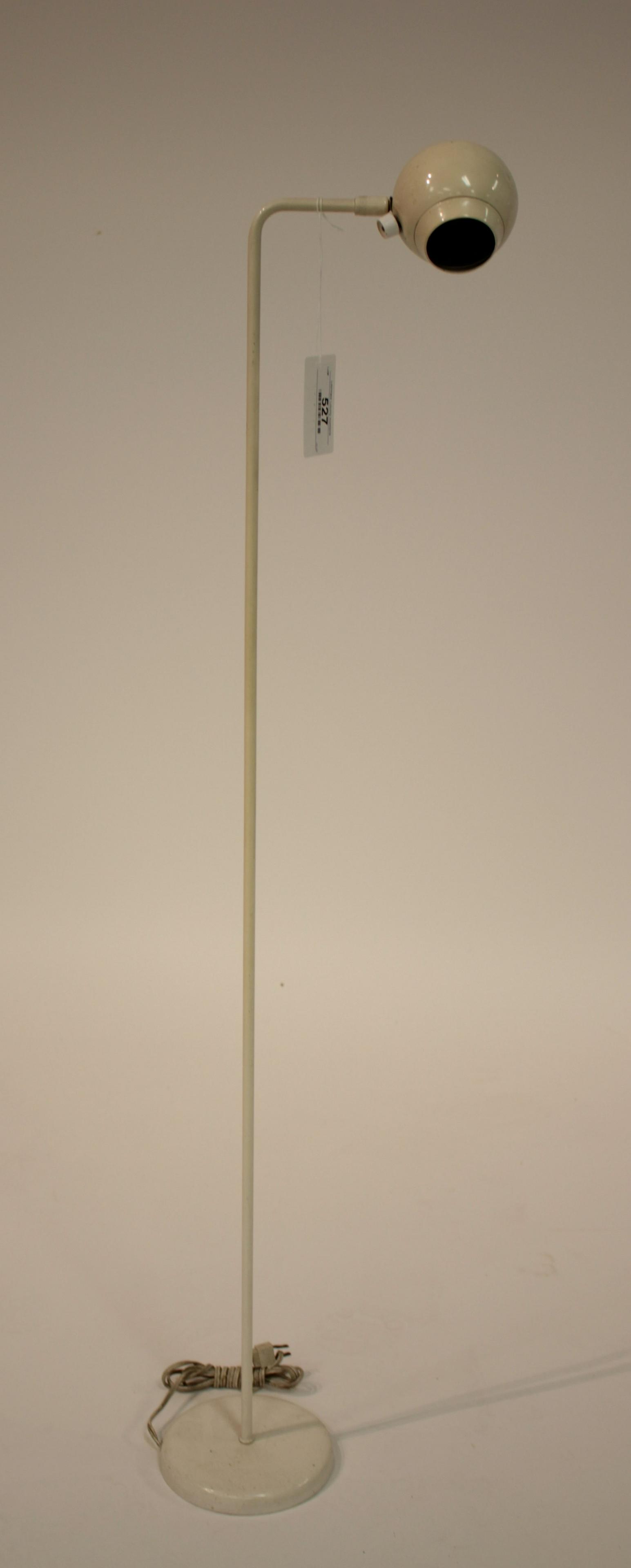 Kovacs White Enameled Metal Floor Lamp: Labeled. 43"H x 6"D inches QDRIC527 WT