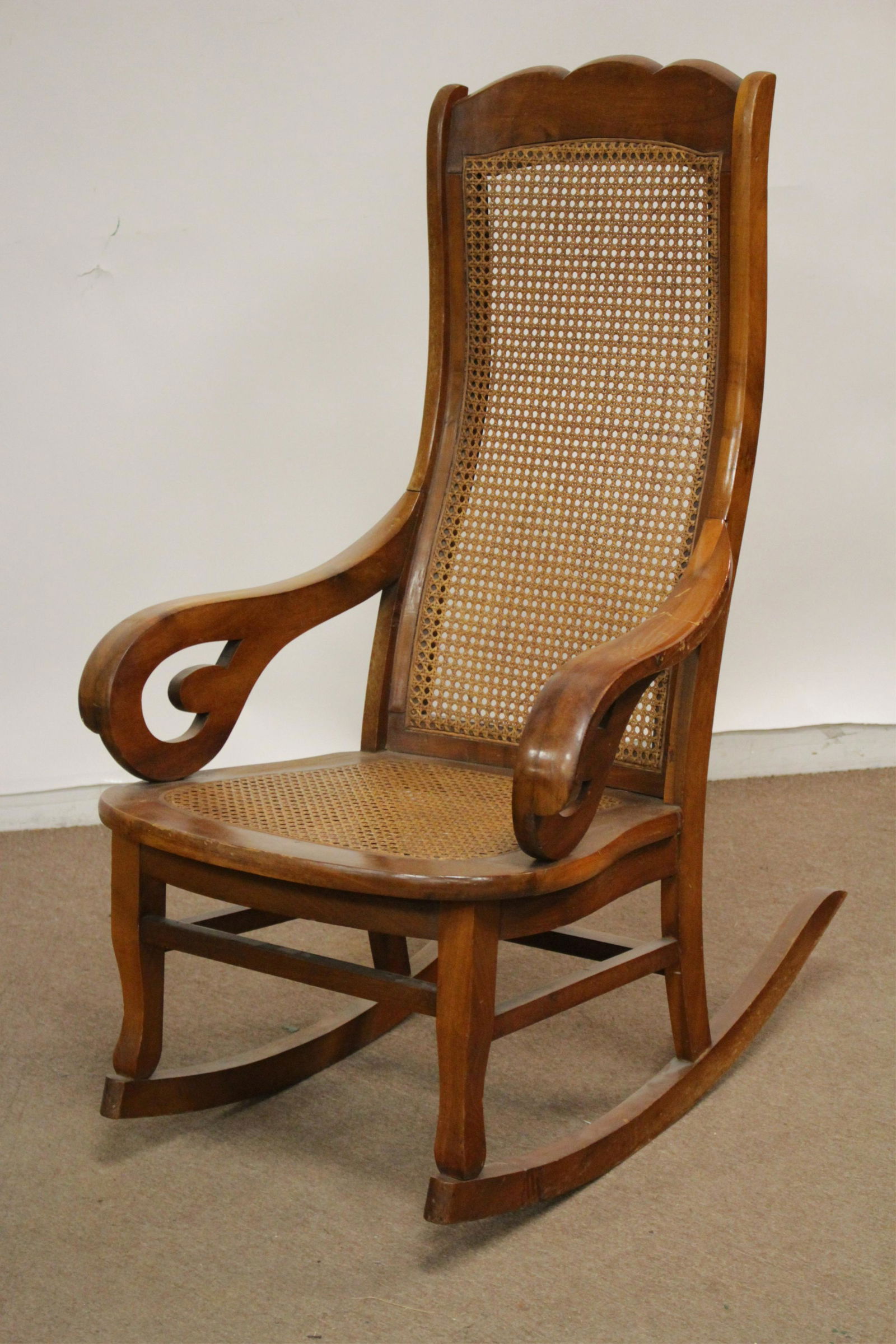 Maple & Cane Rocker Arm Chair (1 of 2)
