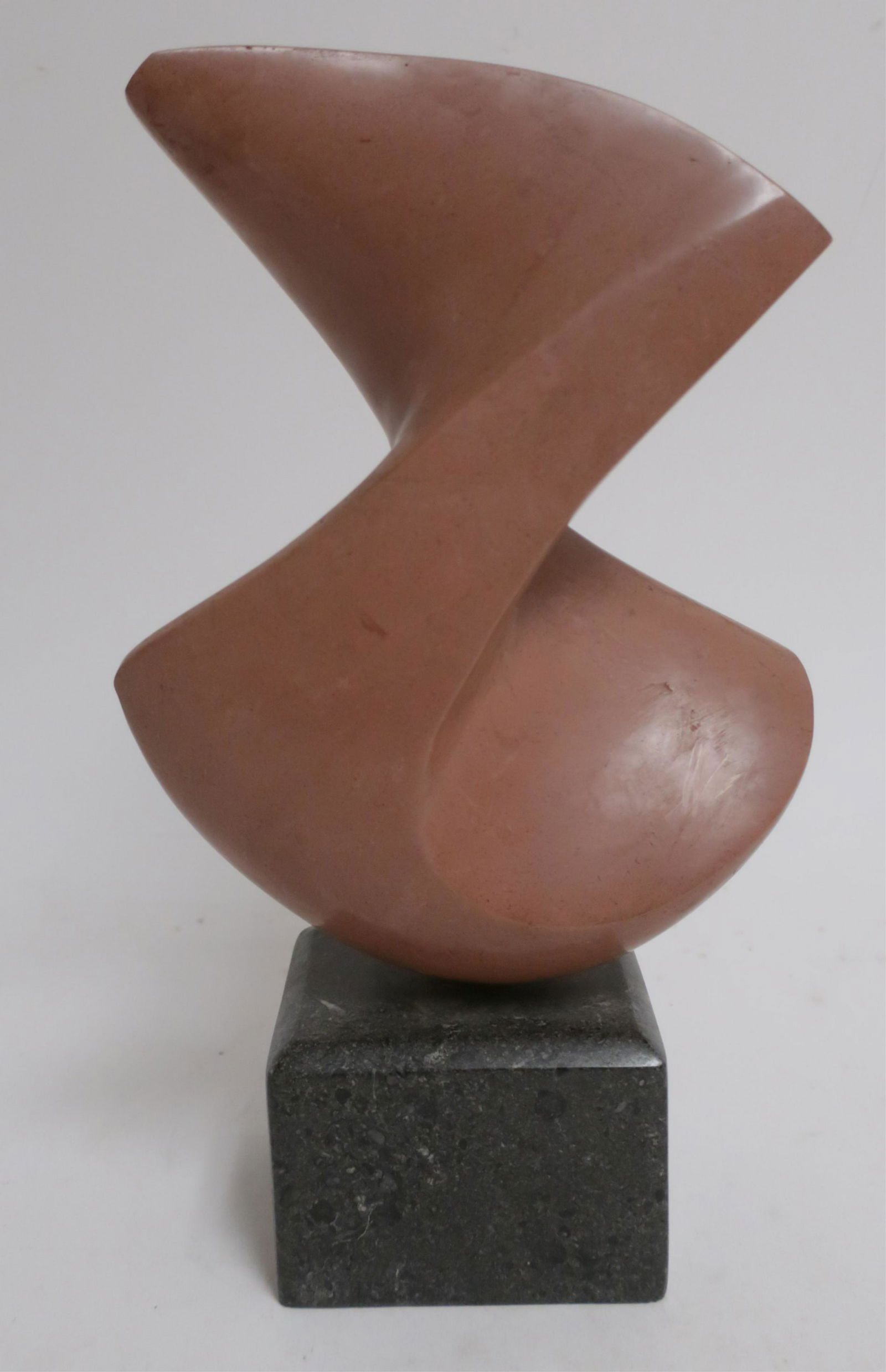 20C. Modern Pink Marble Sculpture (1 of 2)