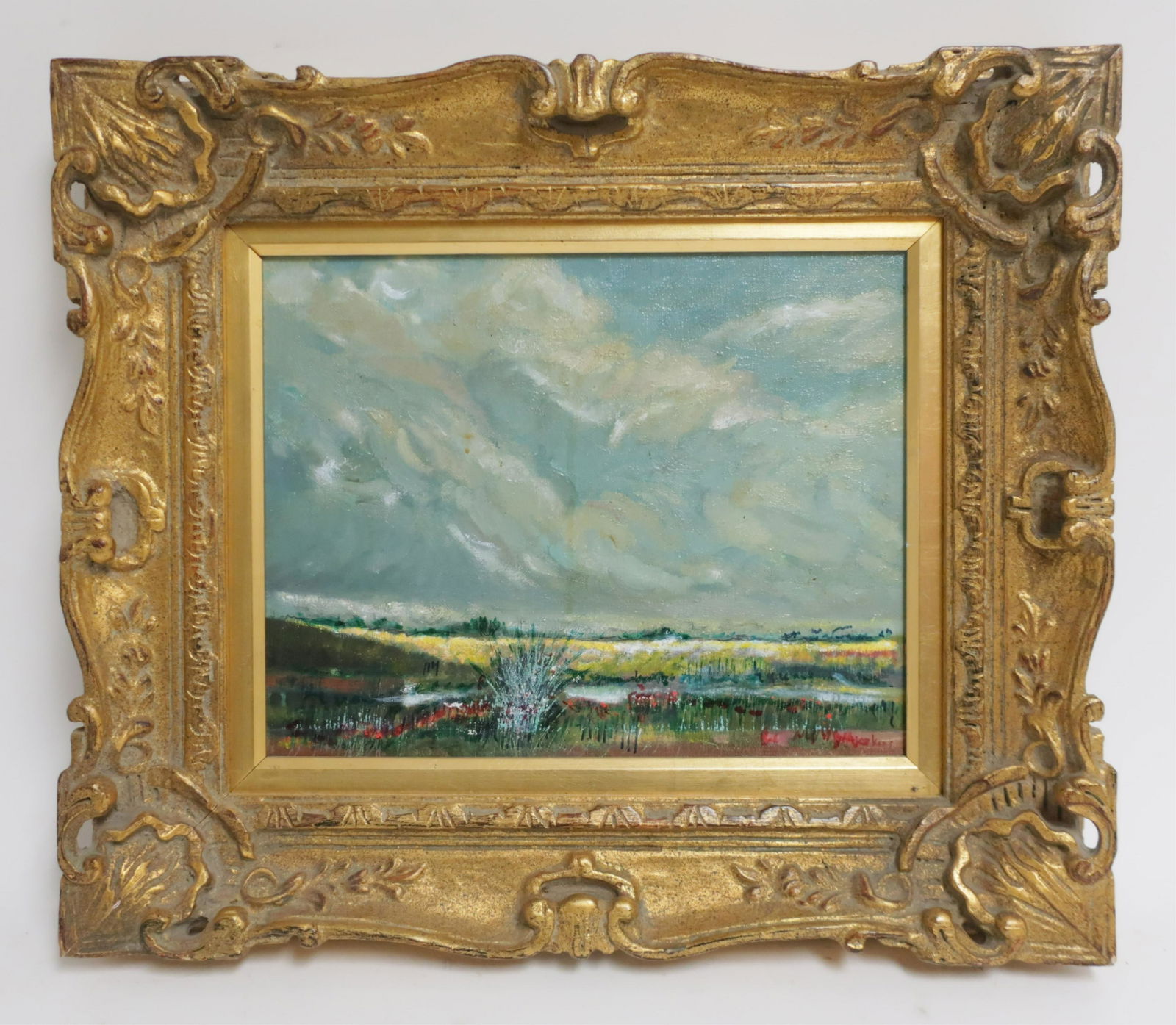 Landscape O/C In Ornate Frame (1 of 2)