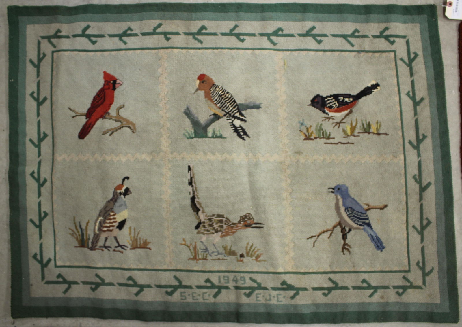 (5) Small Vintage Hooked Rugs (1 of 5)