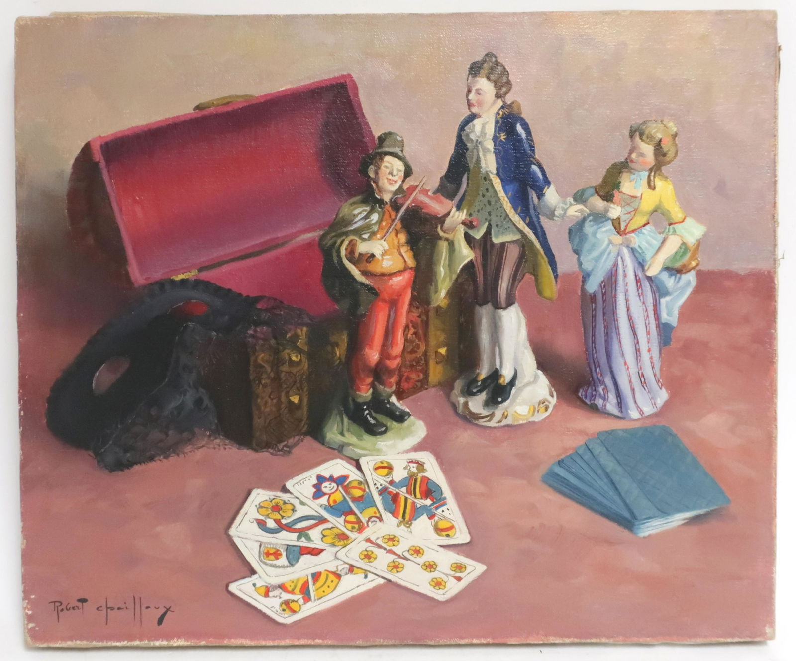 Robert Chailloux, Figurines and Cards O/C (1 of 5)